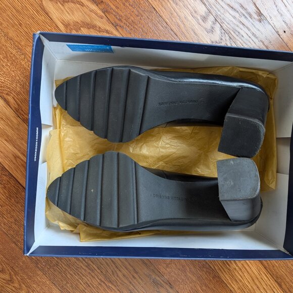 Adrienne Vittadini Nami Loafer Pump Size 8 Black - Picture 5 of 8